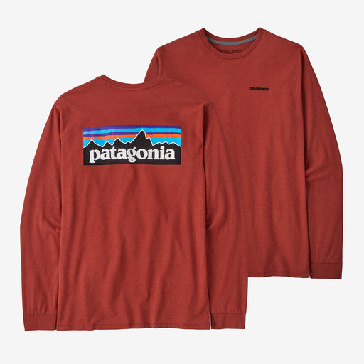 Patagonia-Long Sleeve Logo Tee-Burl Red