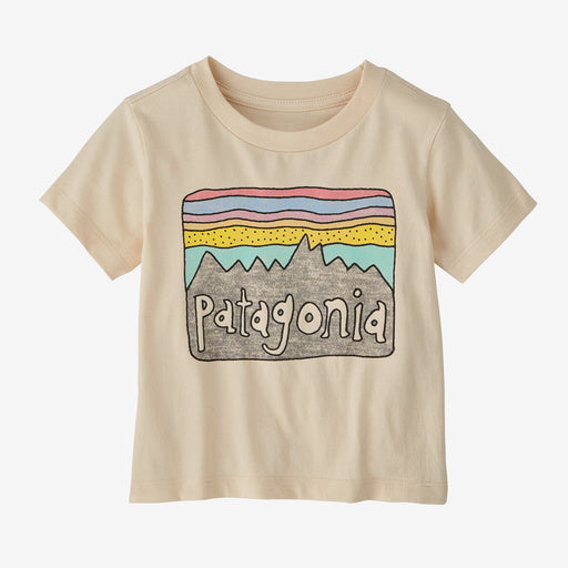 Patagonia- Baby Fitz Roy S/S Tee-Natural