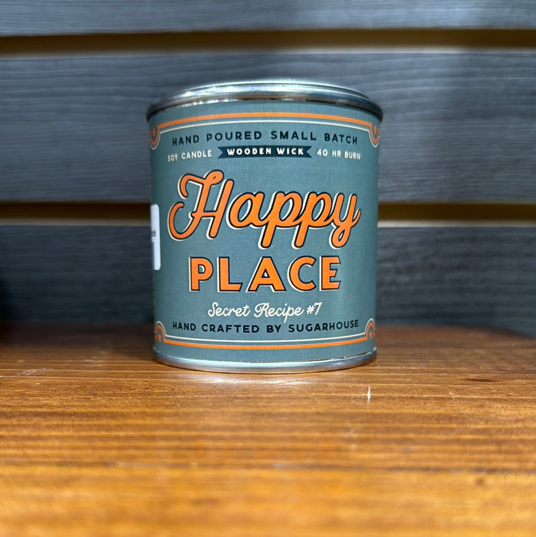 Happy Place Soy Candle Wooden Wick