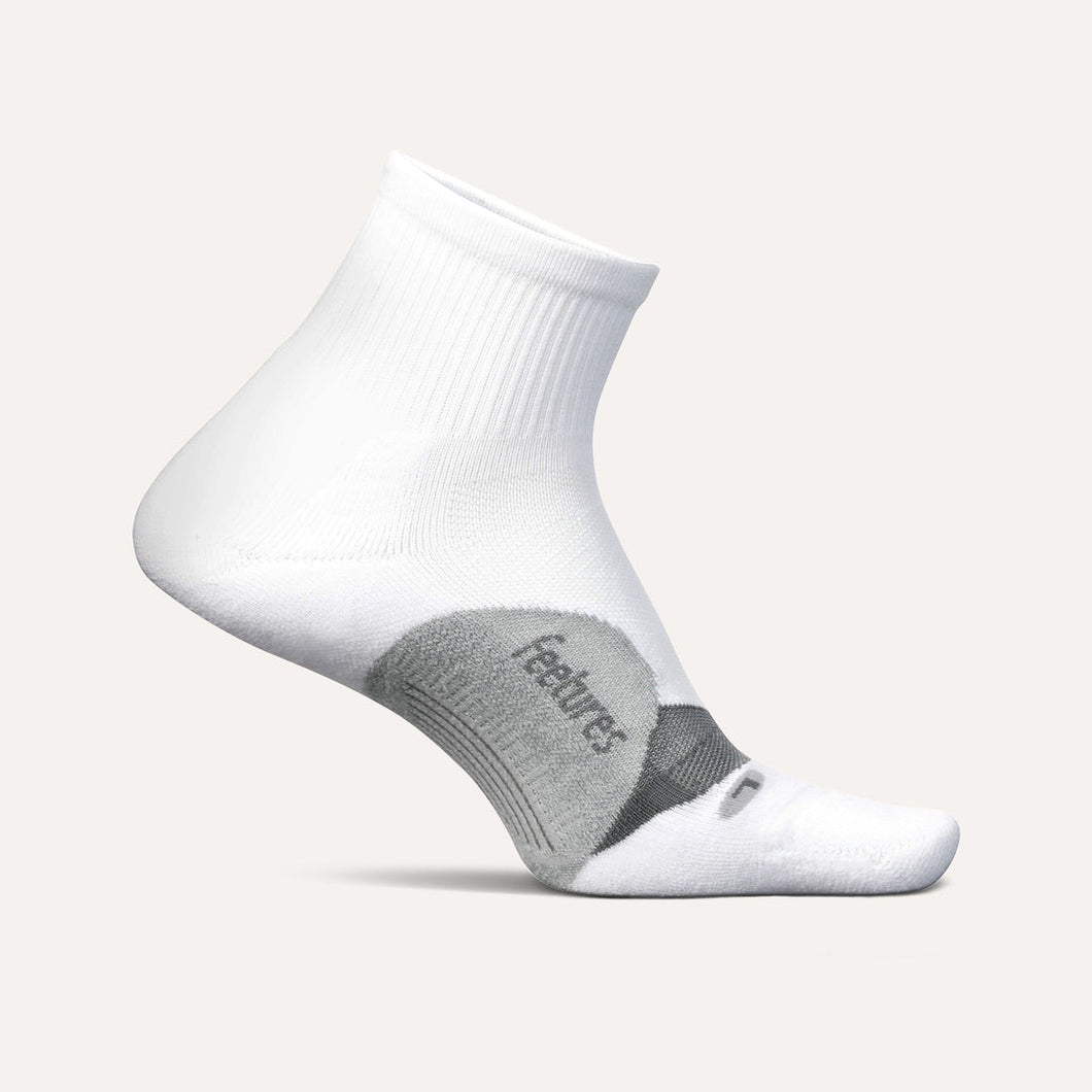 Feetures- Elite Light Cushion Quarter-White