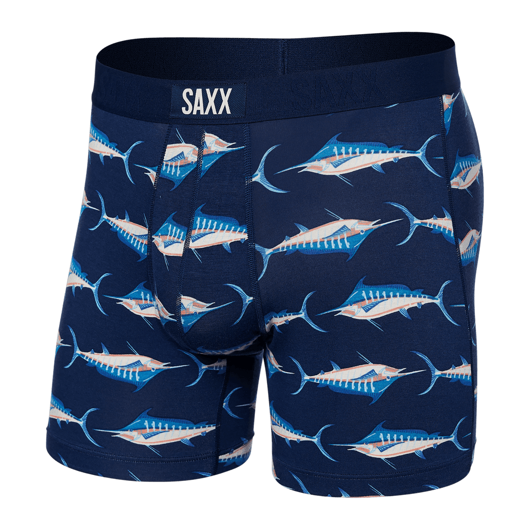Saxx-Vibe Boxers- Marlin Matrix Midnight