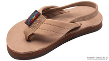 Load image into Gallery viewer, Rainbow-Youth-Leather Flip Flop
