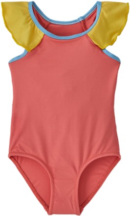 Patagonia-Baby's Water Spout One-Piece Swimsuit-Coral