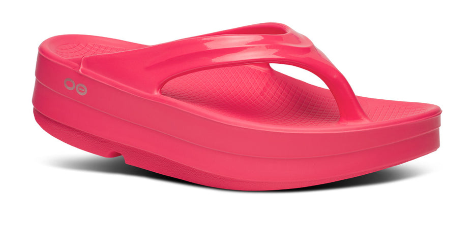 OOFOS | OOmega OOlala Sandal | Neon Berry