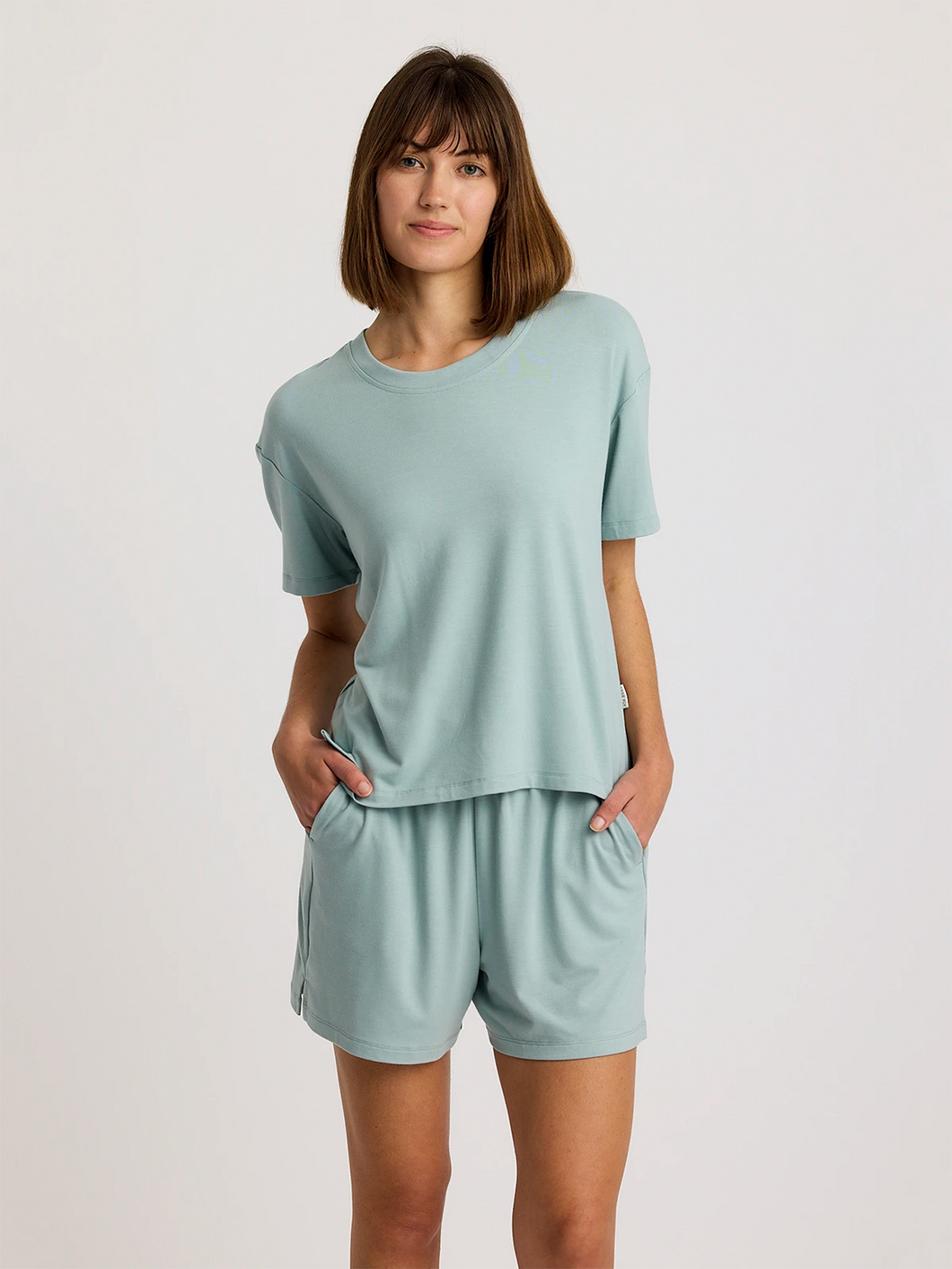 Free Fly | Women's Bamboo Flex Sunday Tee | Ocean Mist