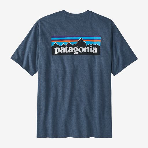 Patagonia-Men's P-6 Logo Responsible Tee-Utility Blue