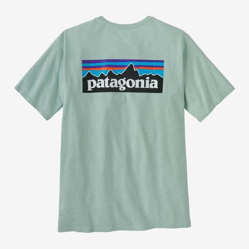 Patagonia-Men's P-6 Logo Responsible Tee-Wispy Green