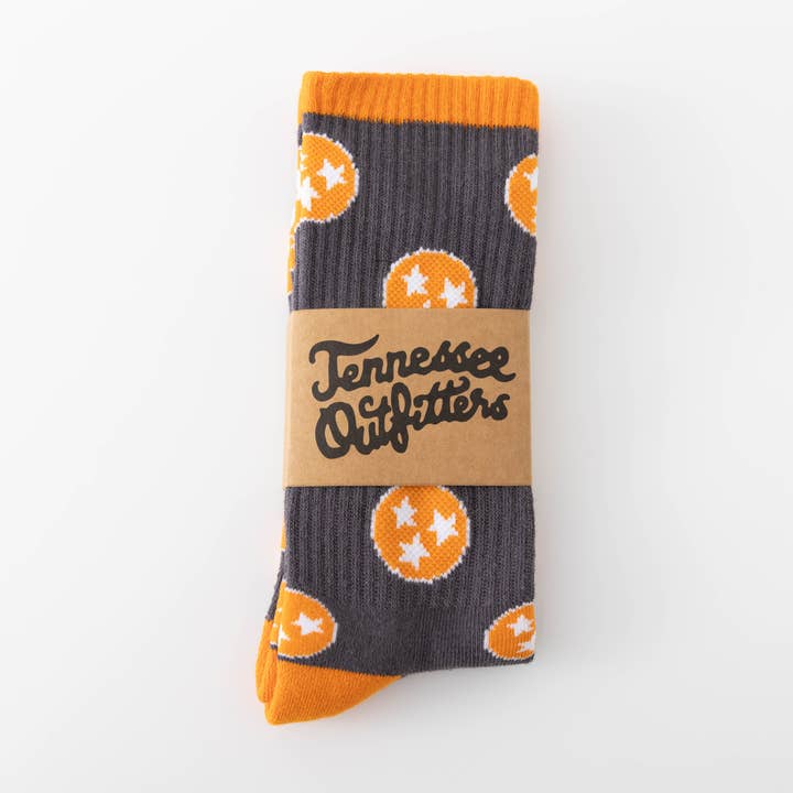 TN Outfitters | Tri Star Sock | Orange
