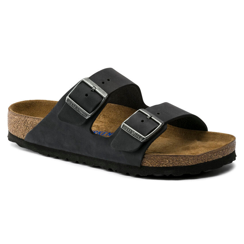 Birkenstock-Women's-Arizona-Soft Footbed-Oiled Leather Black