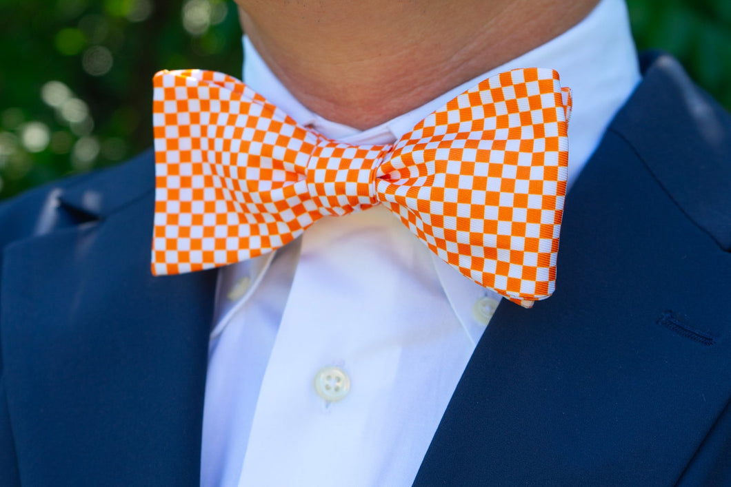 Volunteer Traditions-Checkerboard/Orange Bowtie