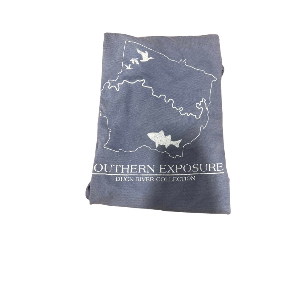 Southern Exposure | Duck River Long Sleeve | Denim Blue