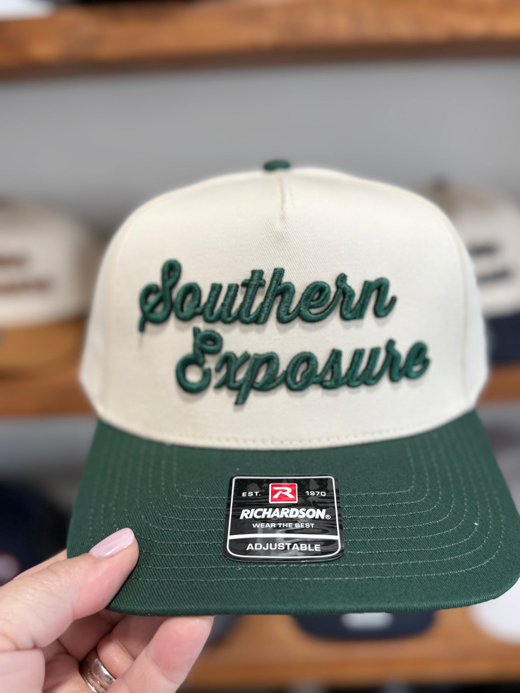 Southern Exposure | 3D Logo Hat | Green Cream