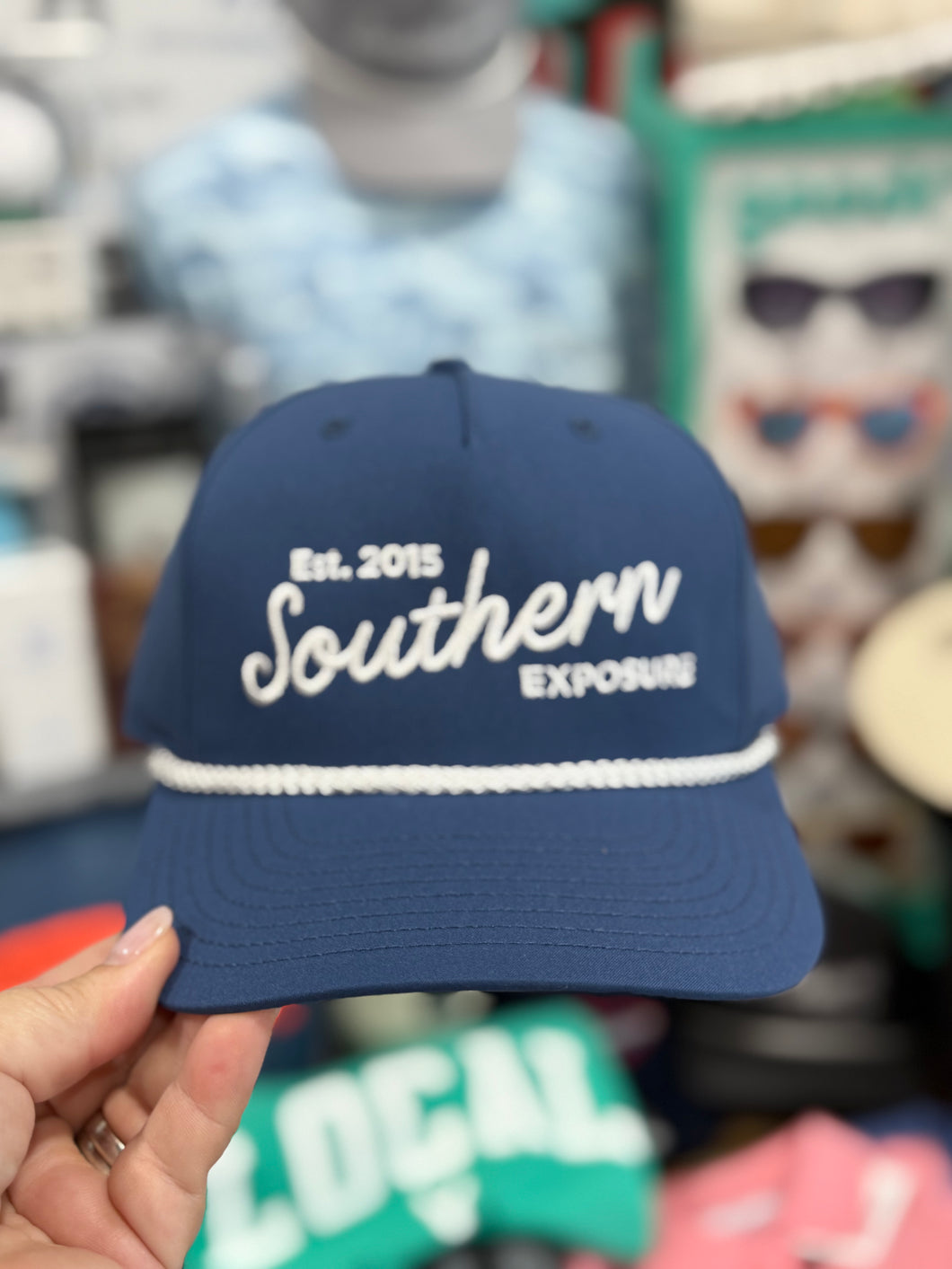 Southern Exposure | Est. 2015 Rope Hat | Light Blue