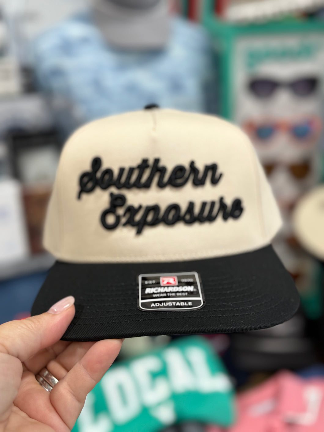 Southern Exposure | 3D Logo Hat | Cream Black