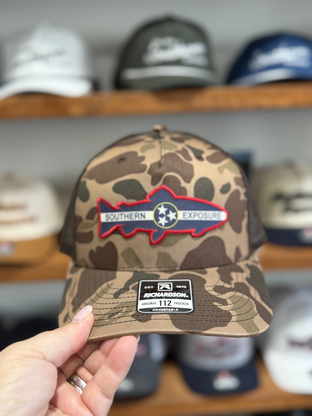 Southern Exposure | Trout Patch Hat | Bark Duck Camo