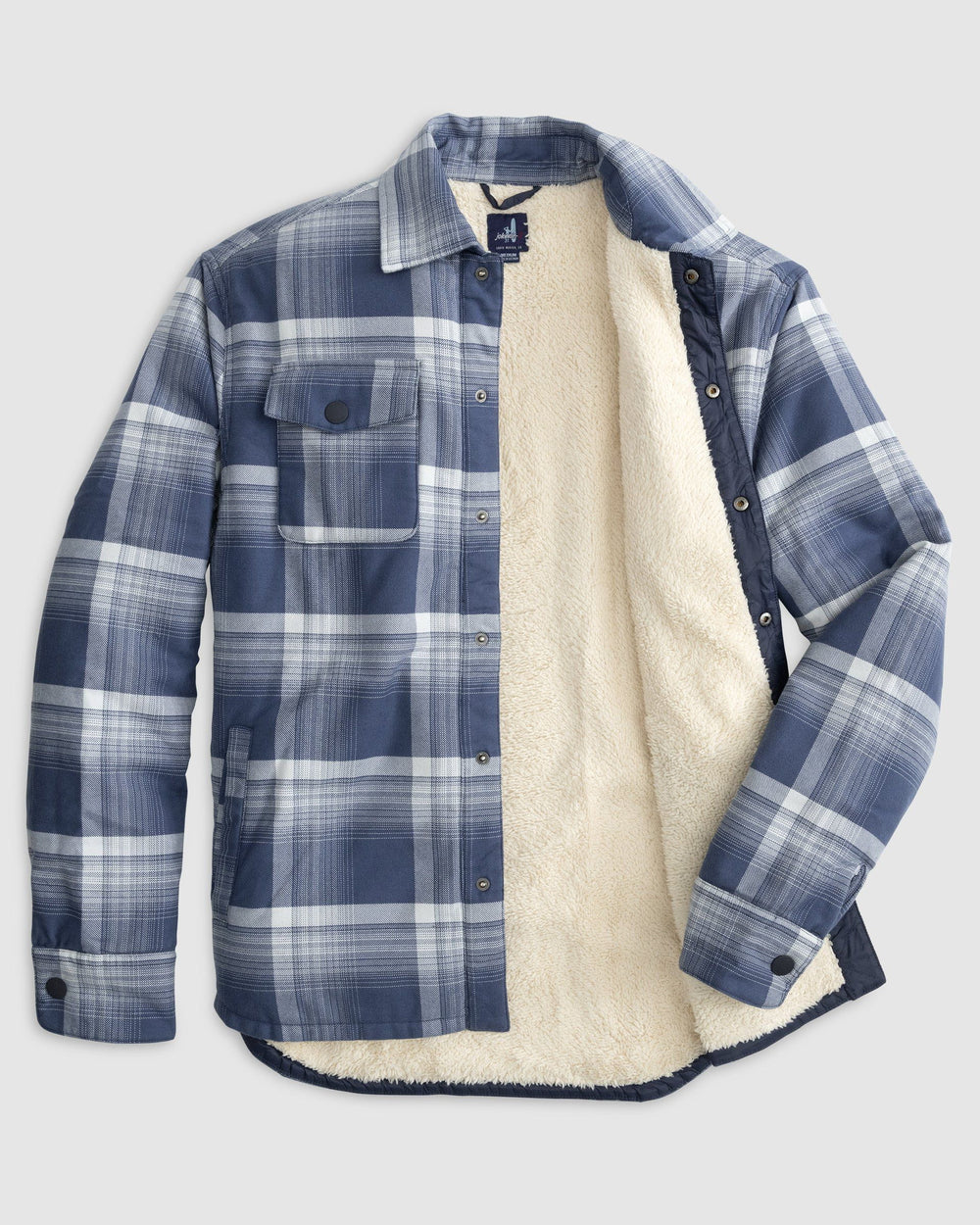 Johnnie O- Isley Sherpa Lined Flannel Shacket- Wake