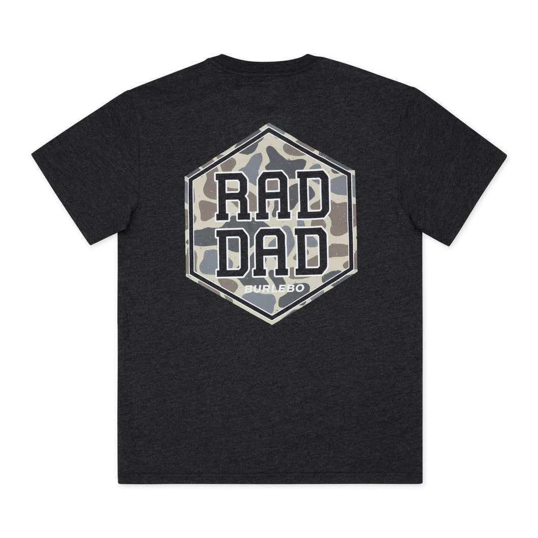 Burlebo | Rad Dad Tee | Heather Black