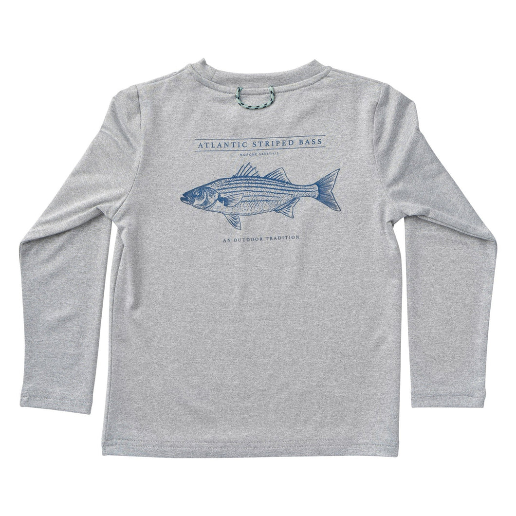 Prodoh-Long Sleeve Fishing Tee-Heather Grey