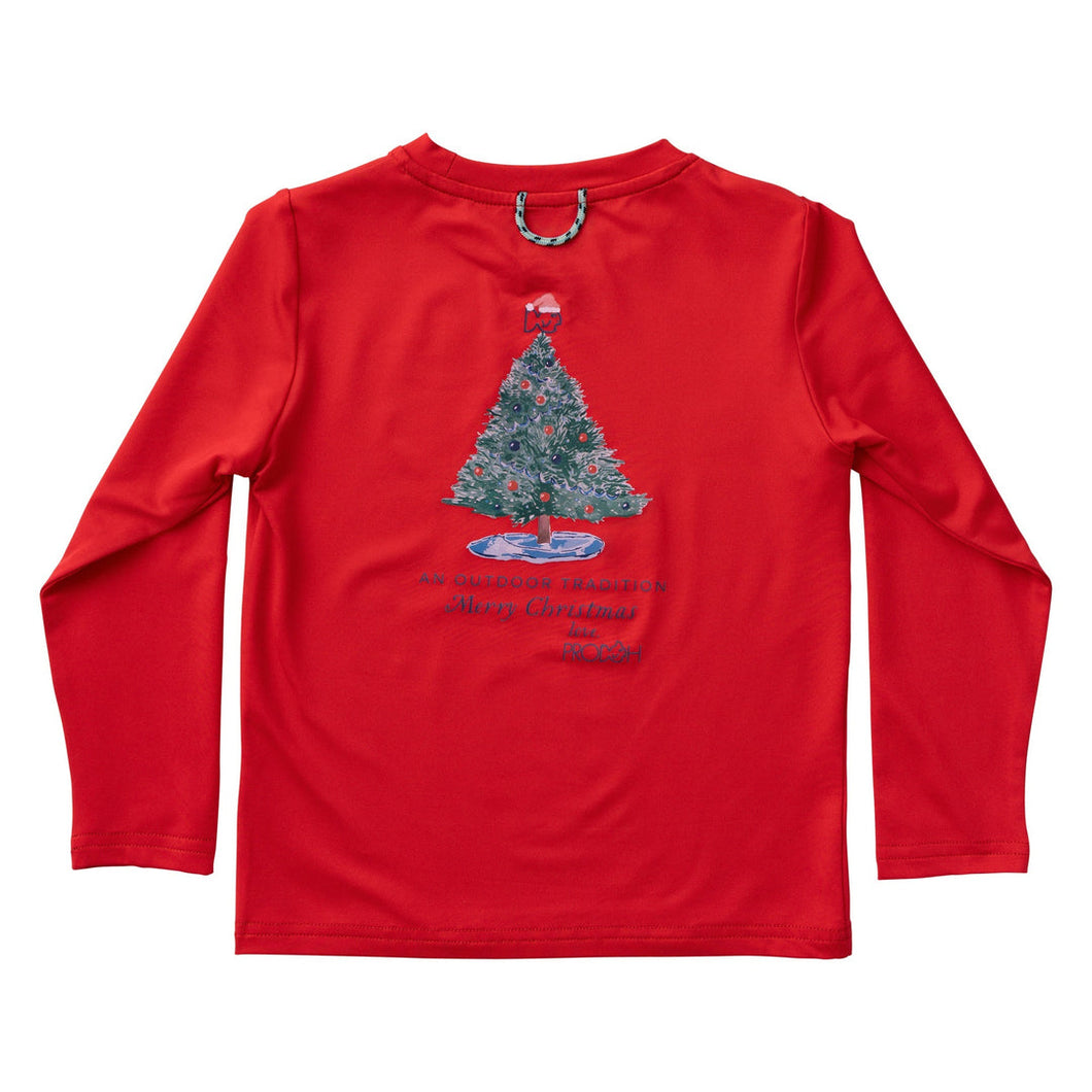 Prodoh-Holiday Perfromance Fishing Tee-Watermelon Red