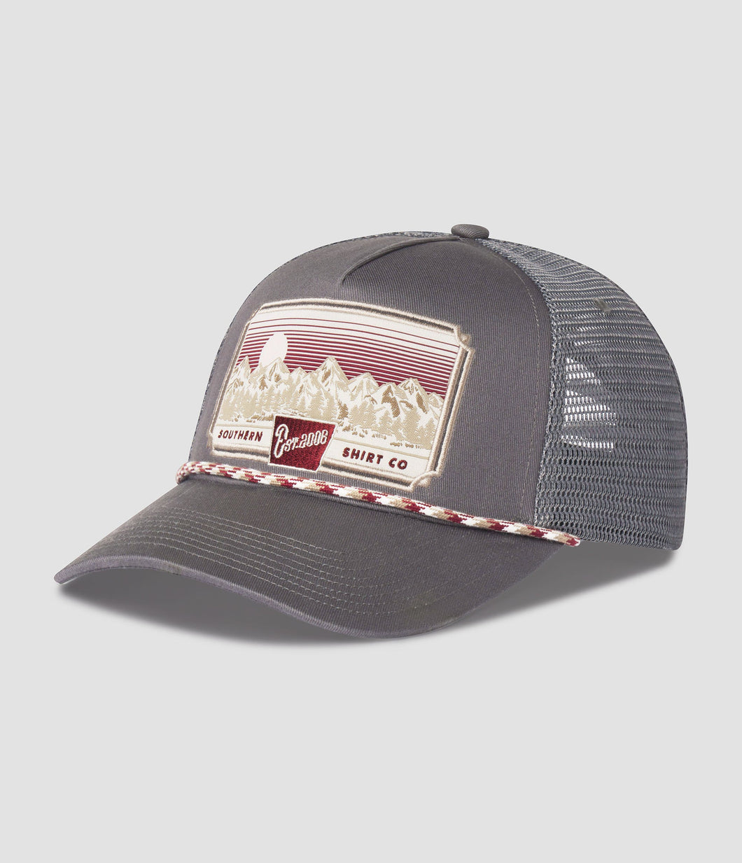 Southern Shirt | Rope Trucker Hat | Grey