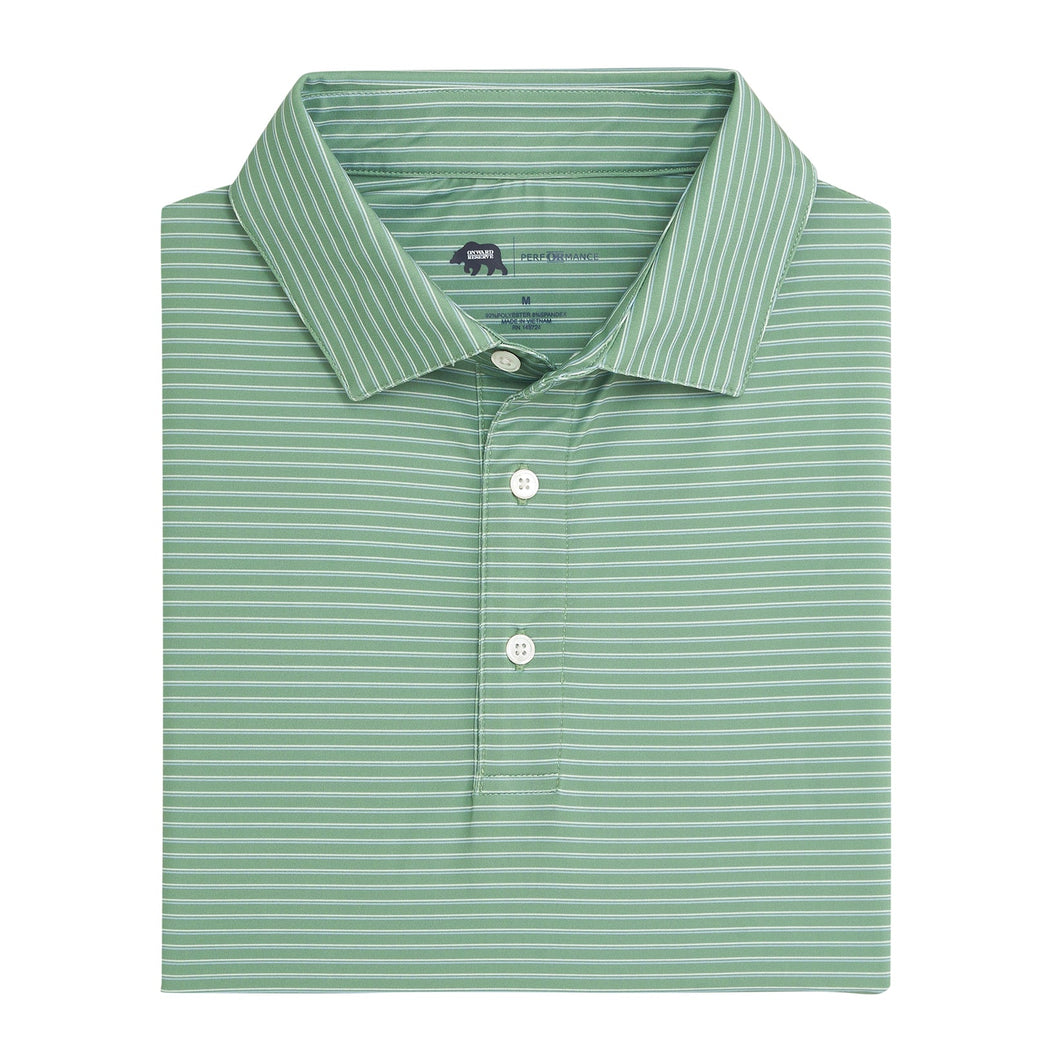 Onward Reserve | Scout Stripe Polo | Shale Green