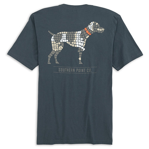 Southern Point-S/S Tee-Mosaic Greyton-Vintage Navy