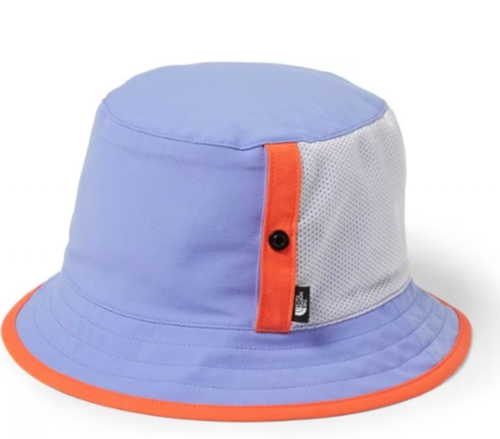 North Face-Girl's Bucket Hat-Periwinkle/Orange