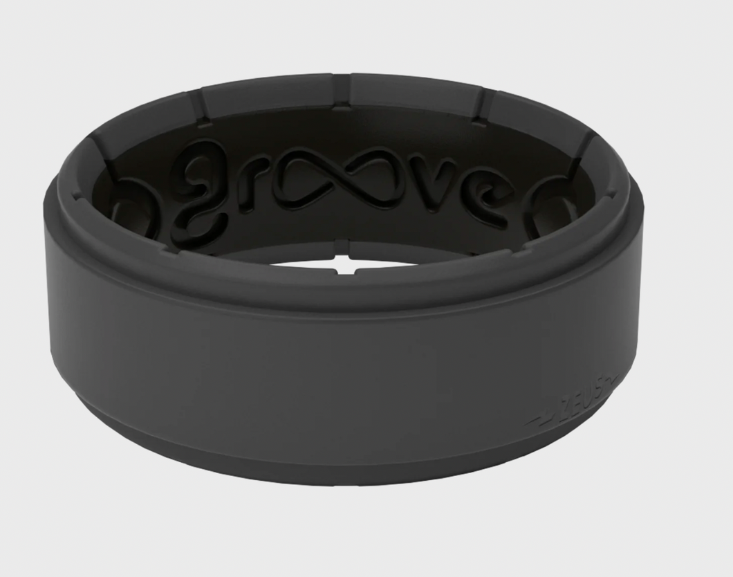 Groove Life-Men's Silicone Ring- Zeus Edge Deep Stone