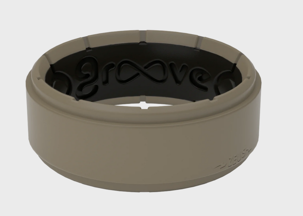 Groove Life-Men's Silicone Ring- Zeus Edge Flat Earth