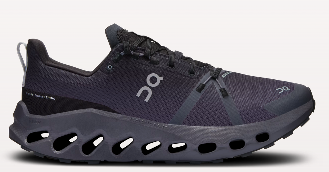 On-Men's Cloudsurfer Trail Water Proof-Black/Eclipse