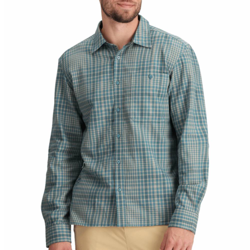 North Face | Men’s Arroyo Lightweight Flannel | Algea Blue