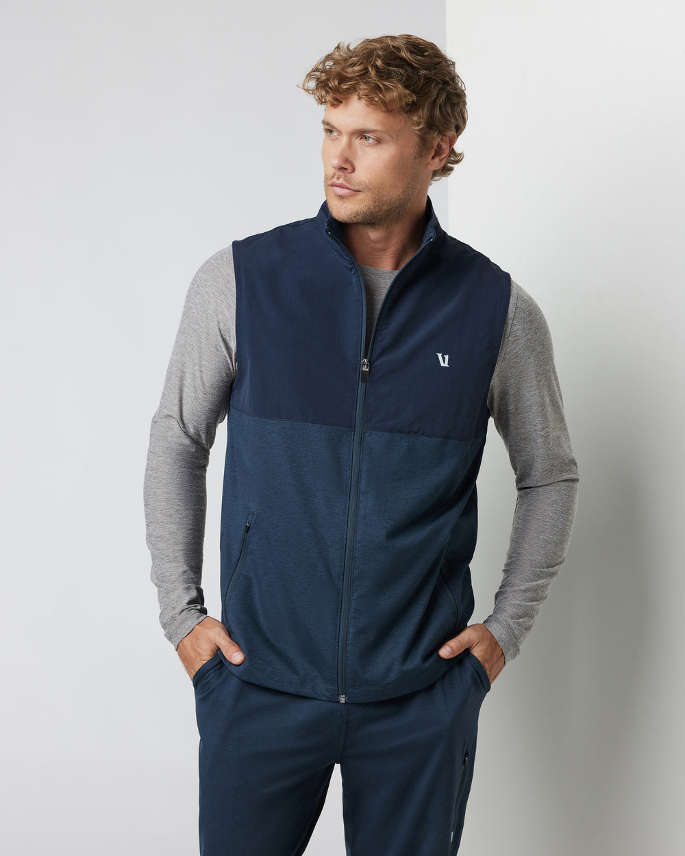 Vuori | Sunday Element Vest | Ink Heather