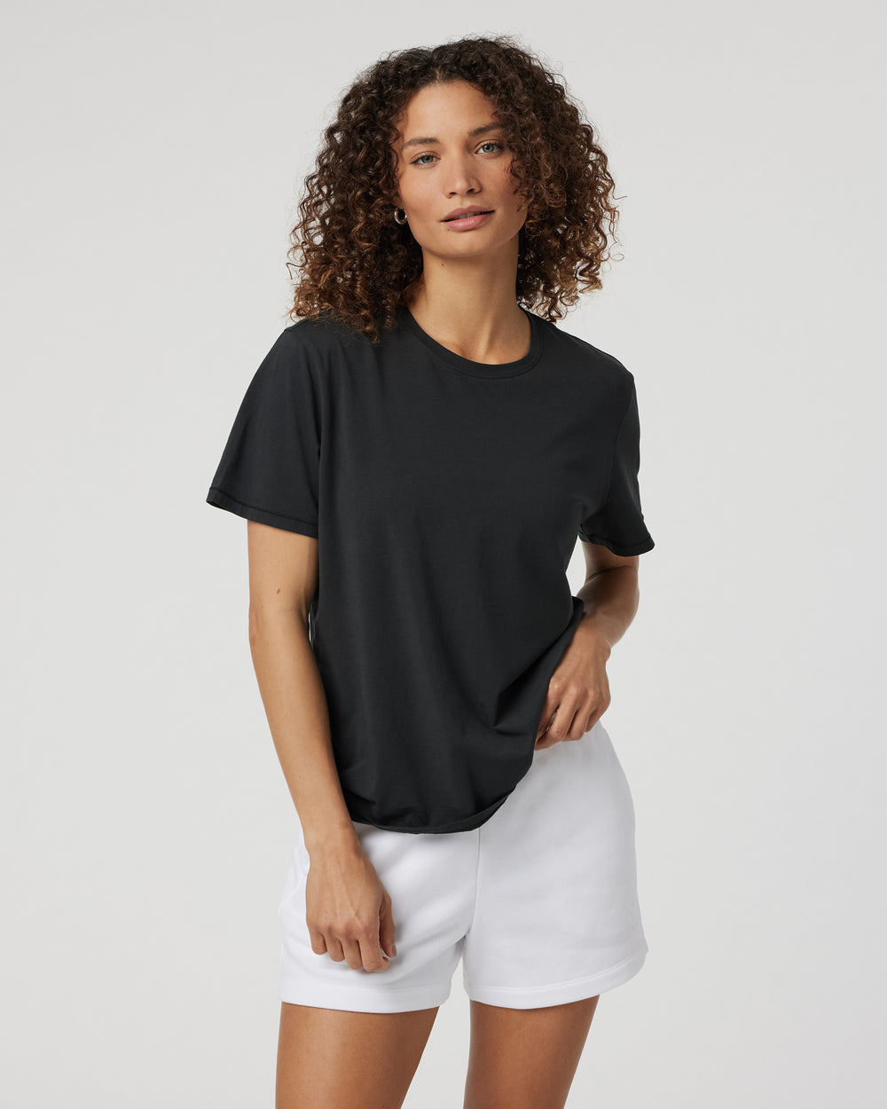 Vuori | Women's Feather Tee | Washed Black