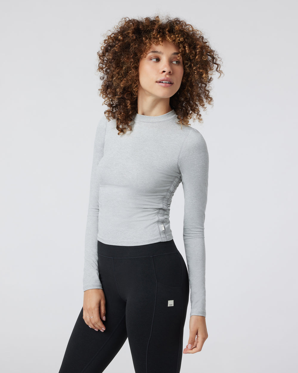 Vuori | Women's Halo Ruched Tee | Grey