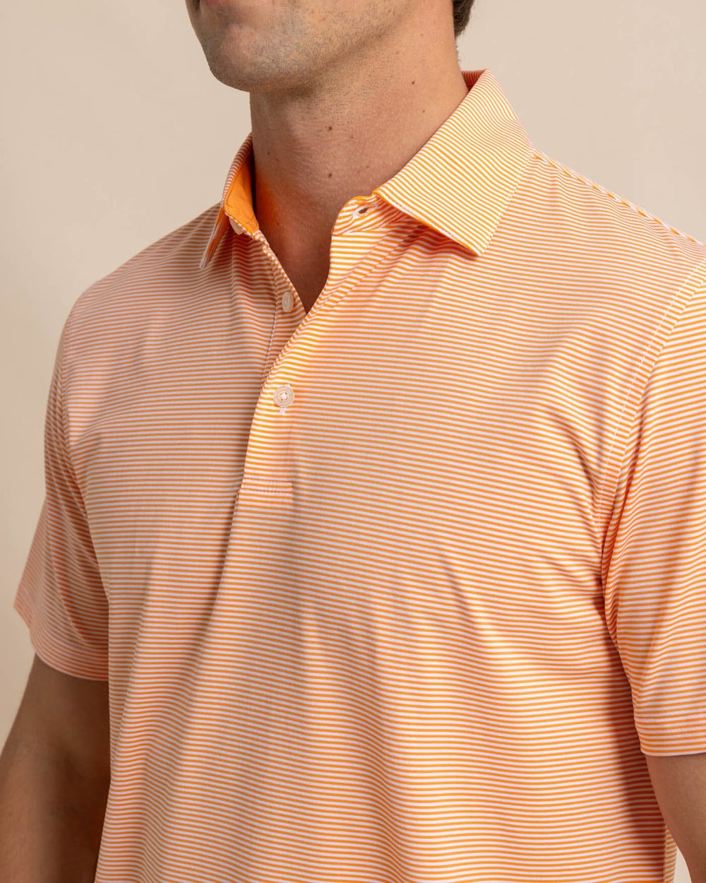 Southern Tide- Performance Polo-Tangerine