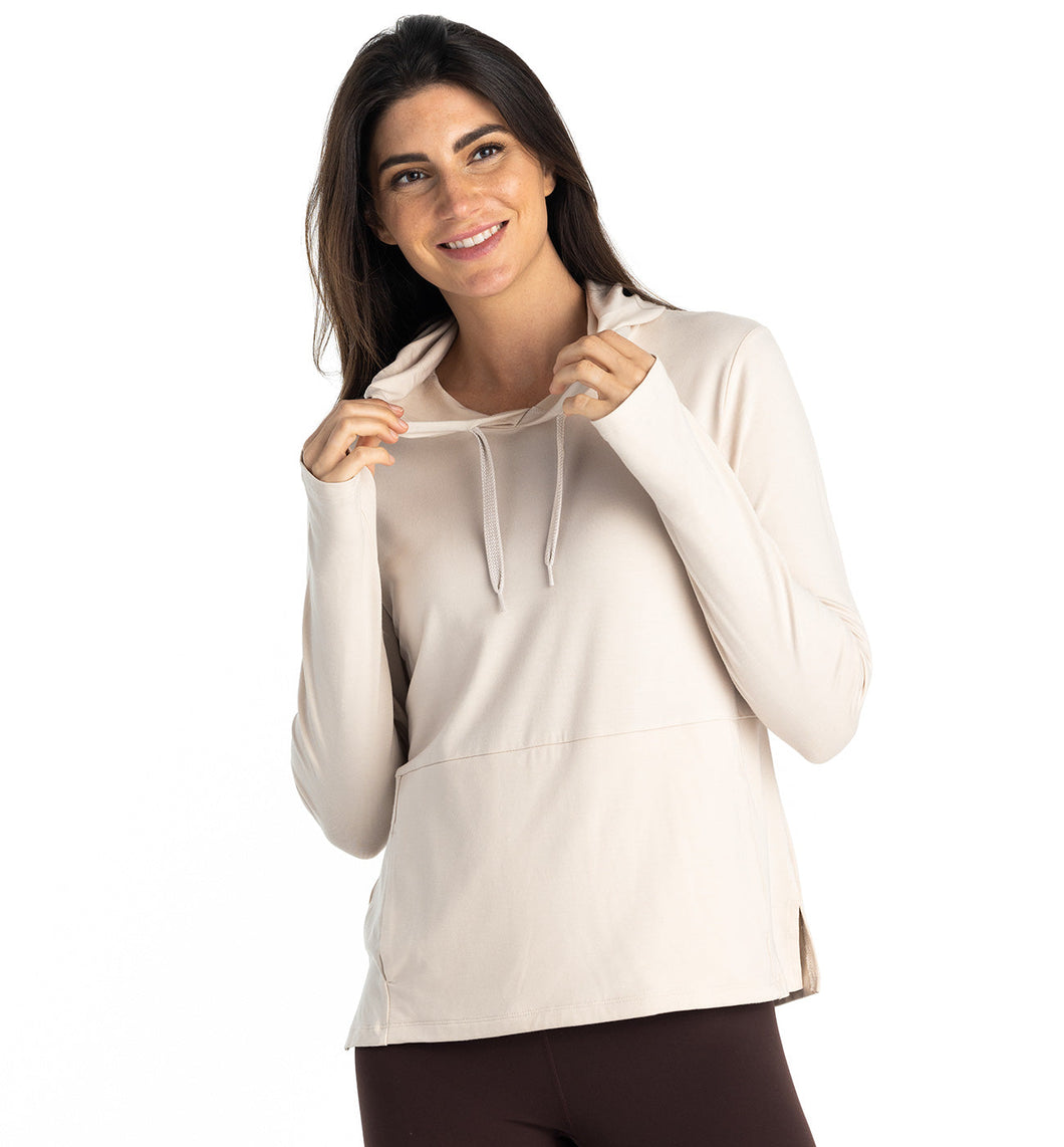 Free Fly-Women's Bamboo Flex Hoody-Stone