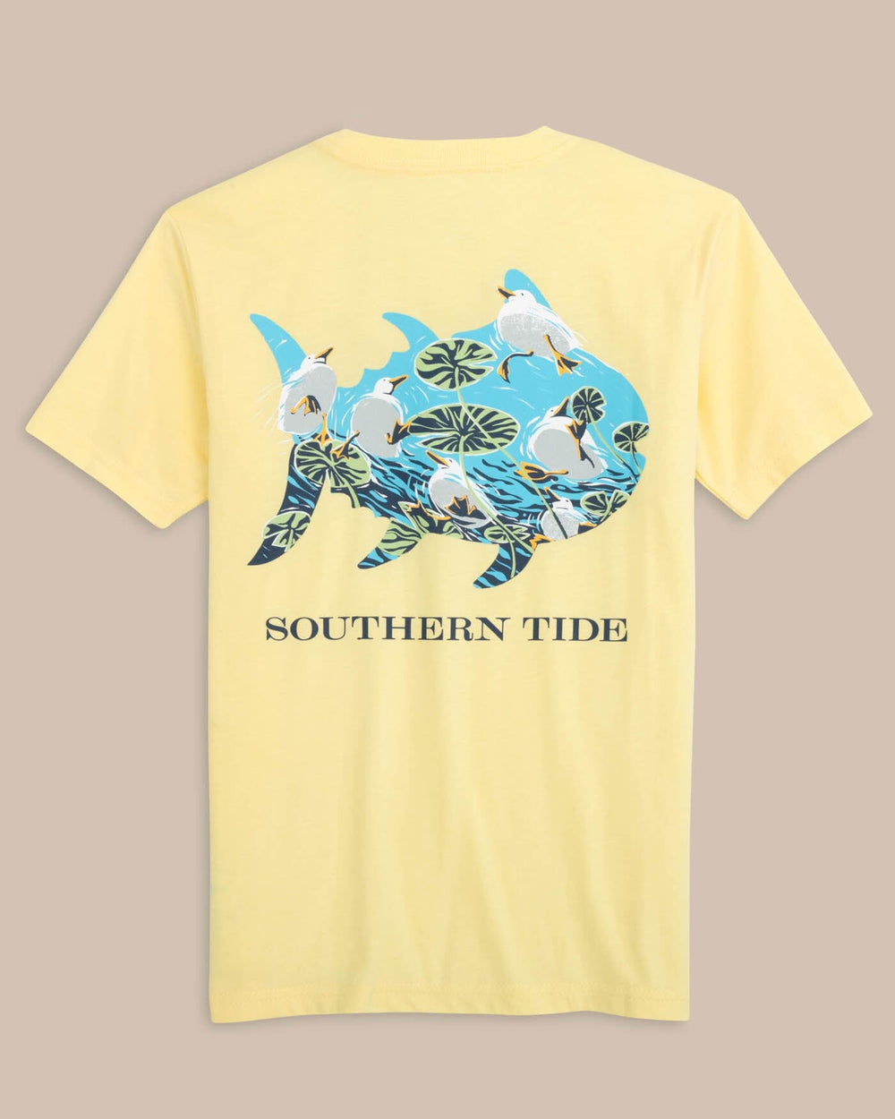 Southern Tide- Kids Bottums Up Tee-Yellow