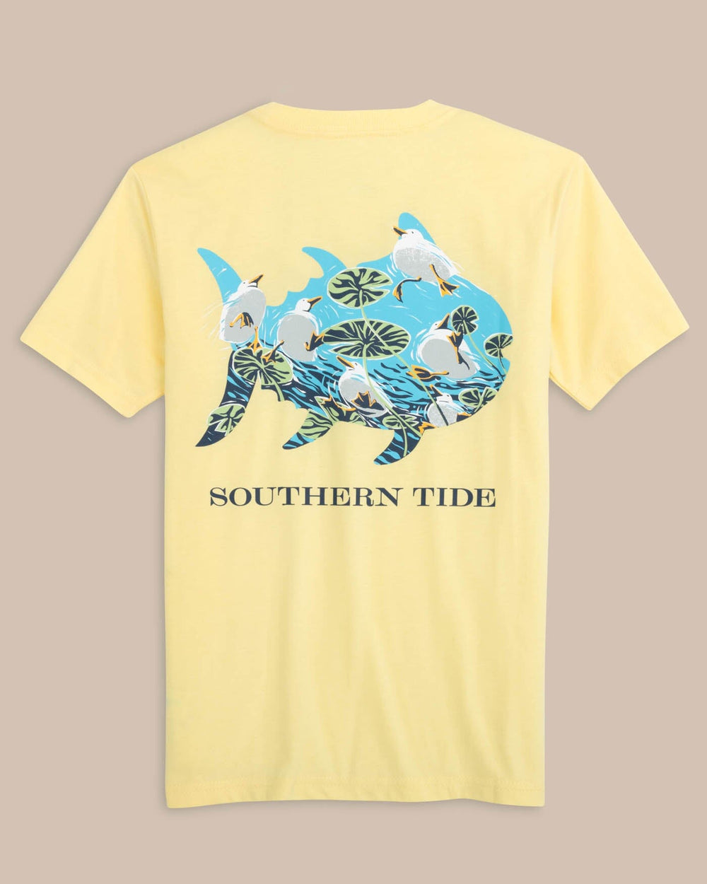 Southern Tide- Kids Bottums Up Tee-Yellow