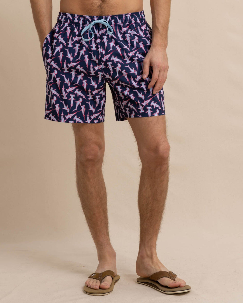 Southern Tide-Men's Swim Trunks-Nailed It Navy