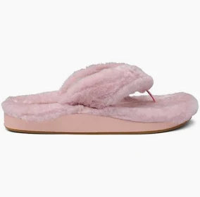 Olukai-Women's-Kīpe'a Heu Fuzzy Slipper-Pink Clay