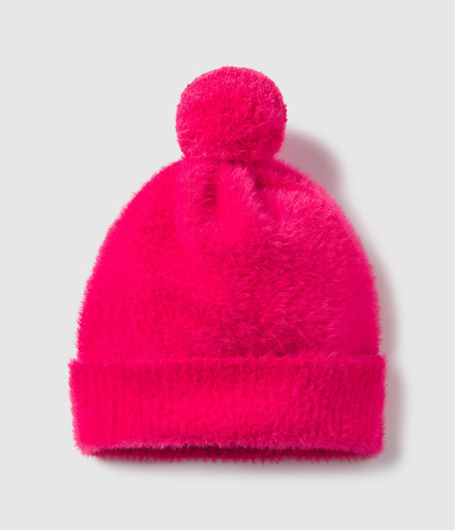 Southern Shirt-Feather Knit Beanie-Elle Pink