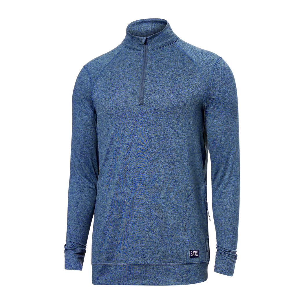 SAXX-Peakdaze 1/4 Zip-Midnight Heather