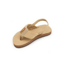 Load image into Gallery viewer, Rainbow-Youth-Leather Flip Flop
