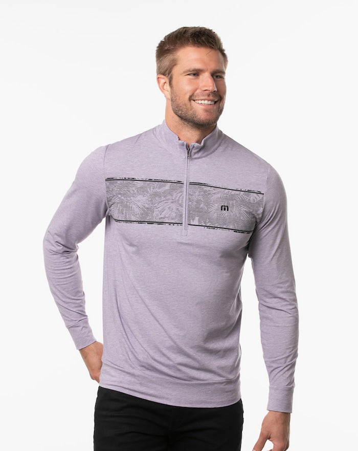 Travis Mathew -Men's-1/4 Zip-Purple