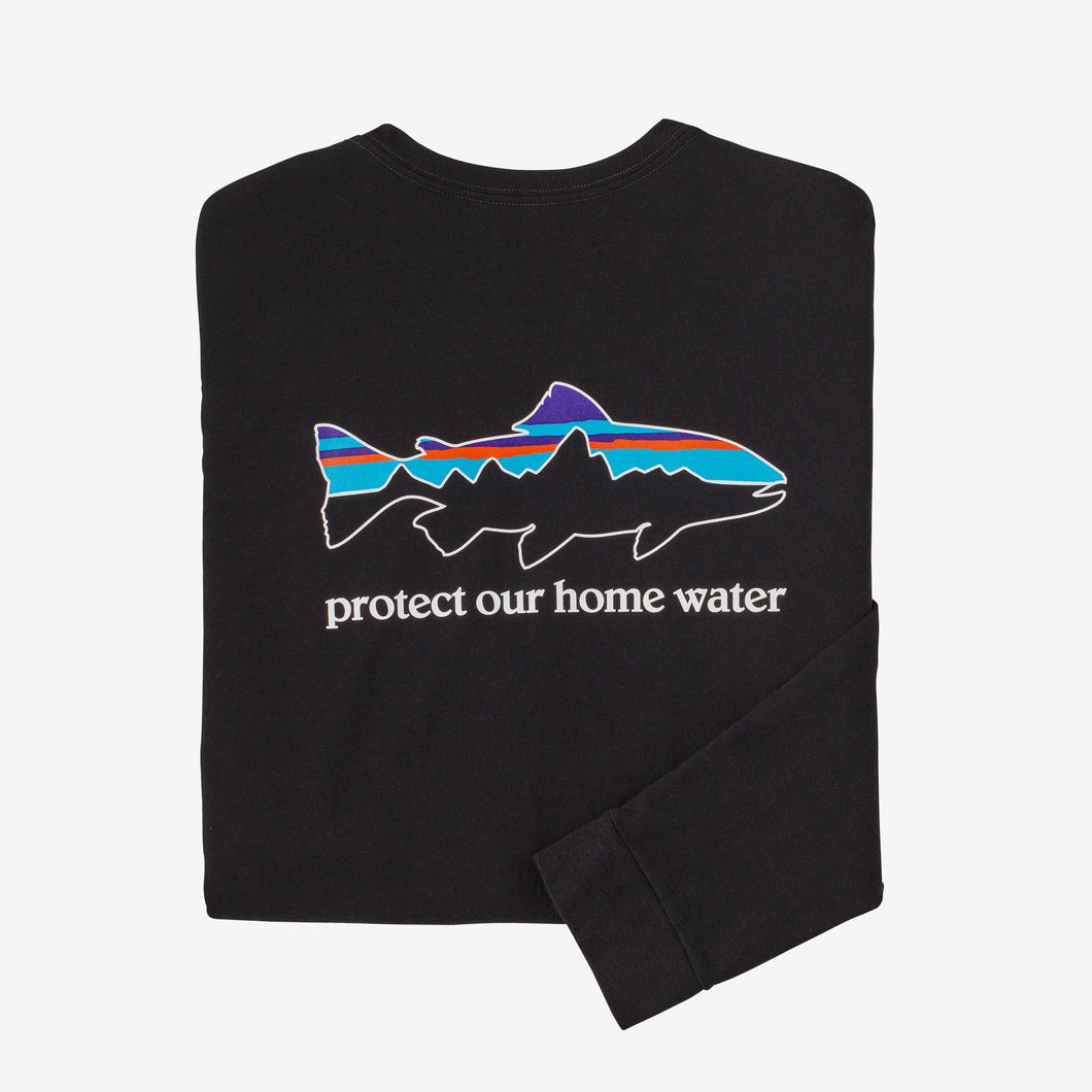 Patagonia-Men's L/S P-6 Logo Responsibili Tee