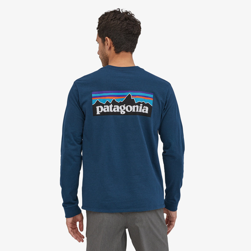 Patagonia-Men's L/S P-6 Logo Responsibili Tee