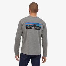 Load image into Gallery viewer, Patagonia-Men&#39;s L/S P-6 Logo Responsibili Tee
