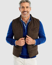 Load image into Gallery viewer, Johnnie-O-Men&#39;s Silas-Reversible Quilted Vest-Espresso/Navy

