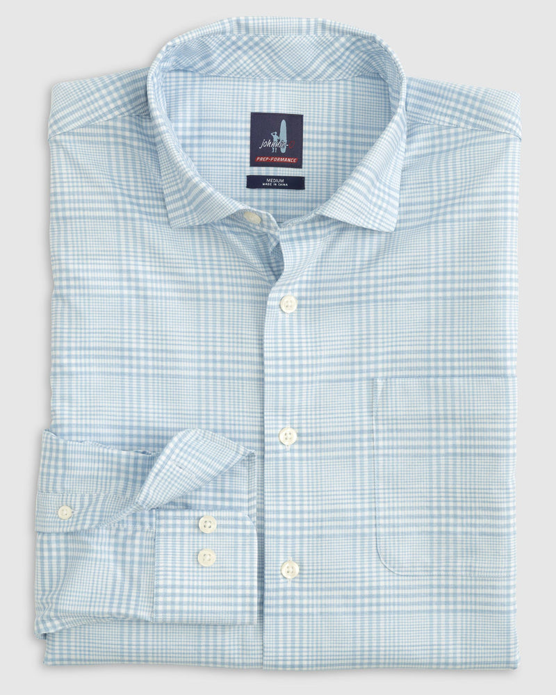 Johnnie-O-Men's Axel Buttondown-Malibu Blue/Green Plaid