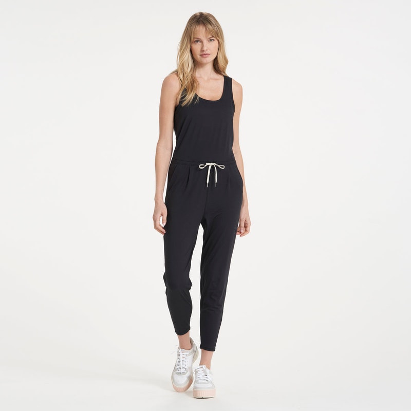 Vuori-Women's-Lux Harem Jumpsuit-Black